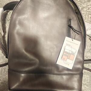 Jos. A. Bank Dark Brown Leather Backpack